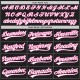 Custom Graffiti Pattern Black Kelly Green-Pink 3D Scratch Authentic rugby Jersey Custom Graffiti Pattern Black Kelly Green-Pink 3D Scratch Authentic rugby Jersey