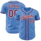 Custom Powder Blue Crimson-White Authentic rugby Jersey