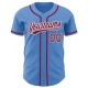 Custom Powder Blue Crimson-White Authentic rugby Jersey